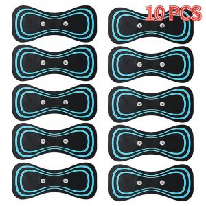 1 &Agrave; 50 &Eacute;lectrodes En Gel Pour Masseur De Cou, &Eacute;lectrostimulateur Musculaire, Patchs De Stimulation Dorsale, Outils De Massage Pour Soulager La Douleur Cervicale Et Dorsale, 10 Pi&egrave;ces - Neuf
