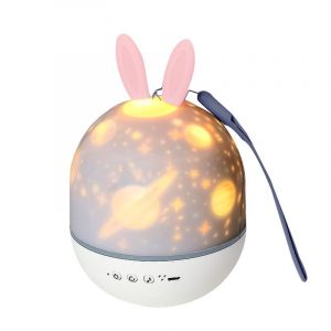 Led Lampe 360° Rotation 8 Chansons 6 Films De Projection 4 Couleurs Mode Cadeau Noël Anniversaire Veilleuse Enfant Etoile Projecteur, Veilleuse Bébé Musicale Et Lumineuse Rechargeable - Neuf