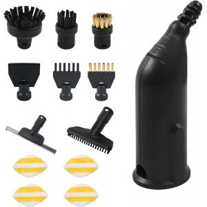 Lot de 13 brosses rondes et embout buccal pour Kärcher SC1 SC2 SC3 SC4 SC5 CTK10 CTK20,buse étendue,raclette,brosse ronde,brosse plate pour nettoyeur à vapeur - Neuf