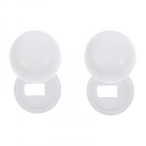 Lot de 2 paires de cache-vis pour toilettes, cache-boulons, capuchons de cuvette, charnières de toilettes - Neuf