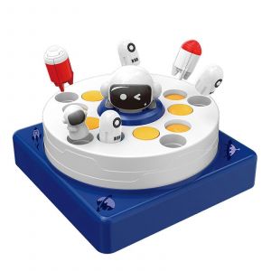 Jeu de p&ecirc;che d'astronaute avec filet de capture, cadeau d'anniversaire pour enfants de 3 ans et plus, jouet musical d'apprentissage pr&eacute;scolaire, rouge-Bleu - Neuf