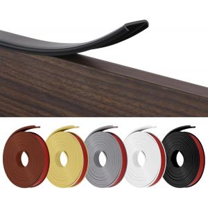 Bande de Chant en Forme de U,Coin de Table Protection Bebe Flexible en TPE,Protections Coin de Table pour B&eacute;b&eacute; avec Colle autocollante pour Tables et Coins de Meubles(10 m x20 mm,Noir) - Neuf