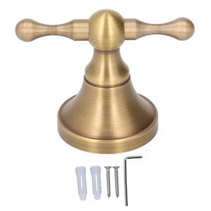 Hjlian Patere Murale En Cuivre Massif Antique Pour Peignoirs Et Serviettes, Ideale Pour La Salle De Bain Ou La Cuisine - Neuf