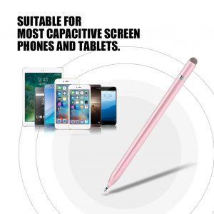 Stylet capacitif pour ecran tactile, dessin et ecriture, pour iPhone, tablette, iPod, rose - Neuf