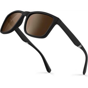 Bnhgo-Gesruny Lunettes De Soleil Polarisées Pour Homme Protection Uv400 Blend Rectangulaire Ultra Légères Lunettes De Soleil Classiques Rétro Unisexe Lunettes De Sport D'extérieur Conduite Golf Pêche - Neuf