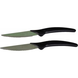 Lot De 2 Couteaux &Agrave; Pizza Demi Lune Fabrication Fran&ccedil;aise,Lame Inox Tremp&eacute;e,Ustensiles Cuisine Inoxydables Pour Coupe Pr&eacute;cise,Accessoire Pizzeria Et Snack - Neuf
