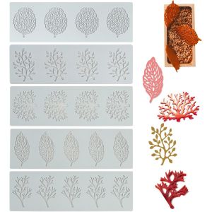 AYUHR-Moule Dentelle Silicone, Moule Dentelle Patisserie, Tapis en Dentelle en Silicone, Tapis de Gaufrage Fondant pour Décoration de Gâteaux, Moules Antiadhésifs, Motifs Floraux pour Artisanat (5 Pi - Neuf