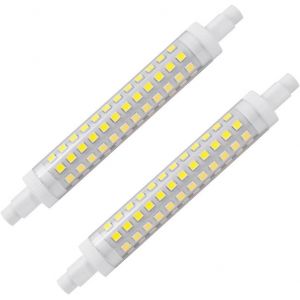 Kal-Ampoule Led R7s 118mm 9w &Eacute;quivalent &Agrave; 85w, Lumi&egrave;re Blanc Froid 6000k, 900lm Avec Large Angle De Faisceau 360&deg; Non-Dimmable, Lot De 2 - Neuf