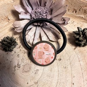 &Eacute;lastique Pour Cheveux Personnalis&eacute; - Capybara - Fait Main - Neuf