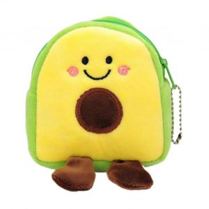 Avocat En Peluche Porte-Monnaie Porte-Monnaie Pour Changer, Cartes, Cl&eacute;s, Rouge &Agrave; L&egrave;vres Et L'utilisation De Voyage - Neuf