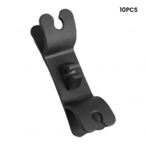 Gestionnaire De Cordon Auto-Adh&eacute;sif Support De Stockage De C&acirc;ble Mural Polyvalent De Couleur Noire,10pcs - Neuf