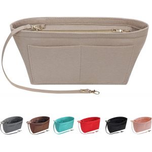 RFCBC-feutre sac à main organisateur sac à main organisateur feutre insérer sac organisateurs multi poches sac fourre-tout en sac pour femmes(Beige,X-Large) - Neuf