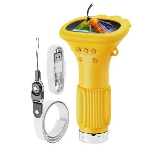 pour enfants Microscope de poche avec 8 LED avec bouton de r&eacute;glage - Neuf