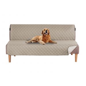 Housse De Canap&eacute; Futon R&eacute;versible Et D&eacute;perlante De 178 Cm - Kaki - Neuf