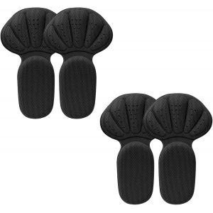 Kalanka-2 Paires De Coussinets De Talon Pour Chaussures Trop Grands,Auto-Adh&eacute;sifs,Semelles Int&eacute;rieures &Eacute;paisses Et Anti,Protections De Talon Pour Homme Et Femme (Noir) - Neuf