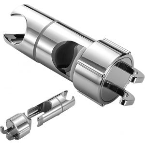 KGABERY-Support Douche Sans Perçage Support Douchette 16-27 Mm Support Pommeau De Douche Réglable Support De Douche Chromé Pour Salle De Bain Support Pommeau De Douche Rotatif À 360° - Neuf