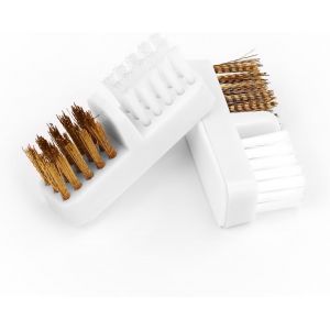Kal-2pcs Brosse À Ongles Poils Durs, Brosse À Double Usage, Brosse De Nettoyage De Manucure Et Brosse De Polissage Des Ongles, Brosse À Poussière Brosse À Ongles Pour Polir Et Nettoyer Les Ongles - Neuf