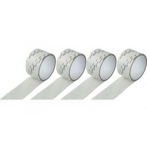 4 Rouleaux De Ruban Adh&eacute;sif Blanc De 2 M Pour R&eacute;paration De Moustiquaires - Forte Adh&eacute;rence, R&eacute;sistant Aux D&eacute;chirures, Facile &Agrave; Couper - Neuf