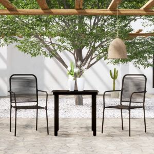 Prolenta Premium - Ensemble &Agrave; Manger De Jardin 3 Pcs Noir - Neuf