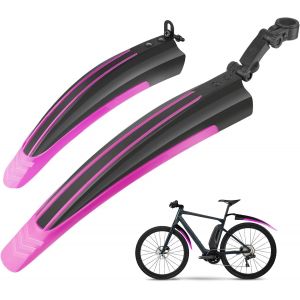 Kal-Garde-Boue De Vélo, Montagne Cyclisme Vtt Route Réglable Universelle Epaissir Elargir Les Ailes Avant Garde-Boue Arrière Pour Selle De Single Speed Vélo Fixie Urbain Gravel Bike - Neuf