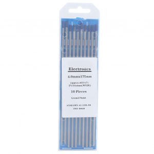 XYONG Lot de 10 electrodes de soudage en tungstene, aiguille en yttrium, bleu, 4 mm, WY20 - Neuf