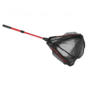 2024filet De Pêche Flottant En Alliage D'aluminium Maille Structurelle Hexagonale Poignée Allongée Filet De Pêche À Revêtement En Caoutchouc Double Face - Neuf