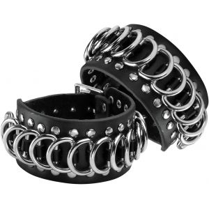 Kal-Bracelet &Agrave; Bouton-Pression En Cuir R&eacute;tro Vintage Punk Gothique En Alliage Homme Femme R&eacute;glable - Neuf