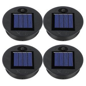 4 Pièces De Remplacement De Lumière Solaire Sommets Extérieur Suspendu Lanterne Lumière Lumière Solaire Pièces Rondes Solaire L - Neuf