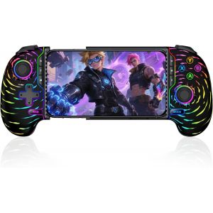 Manette De Téléphone Portable Pour Iphone, Manette Pour Android Avec Joystick À Effet Hall Effect, Compatible Avec Xbox Cloud/Mfi Apple Arcade/Call Of Duty/Roblox (Nuage) - Neuf