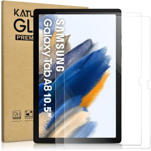 Lot De 2 Verre Tremp&eacute; Pour Samsung Galaxy Tab A8 10.5 Pouces 2021, Sm-X200/X205 Protection &Eacute;cran, Sans Bulles, Ultra Transparent, Haut D&eacute;finition Anti-Rayures Films Protecteur Pour Tab A8 10[Z85] - Neuf