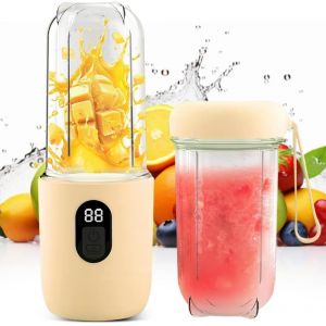 Mini Mixeur Avec &Eacute;cran Led, Mixeur Portable, Personal Fresh Juice Mixer, Blender Smoothie Portable, Mini Mixeur Avec &Eacute;cran Led Pour Shakes, Fruits, L&eacute;gumes, Cuisine, Bureau, Voyage - Neuf
