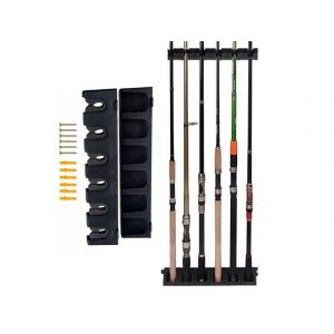 Support Vertical Pour Cannes &Agrave; P&ecirc;che - Support Mural Pour 6 Cannes - Neuf