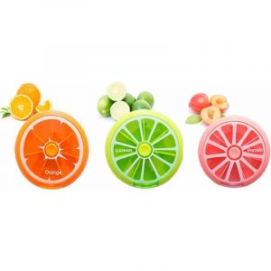 Pilulier Portable 7 Jours (3 Pièces) Boîte À Médicaments Ronde Boîte À Pilules Boîte À Pilules Une Semaine Boîte De Rangement De Vitamines De Poche - Neuf