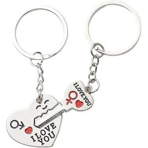 Lanière Trousseau Créatif Trousseau Couple De C?ur Et De Couple Créatif-Clés Porte-Monnaie Porte-Clés - Neuf