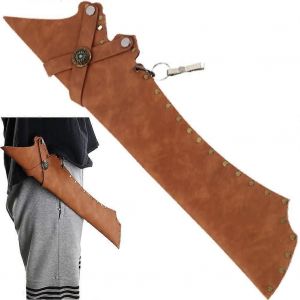 Carquois En Cuir Pour Fleches De Tir A L'arc, Pour Fleches Gauche/Droite, Boucle De Maintien, Reglage De L'inclinaison Du Carquois, Etui A Fleches, Sac De Transport Pour Fleches - Neuf