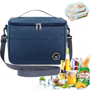 Sac Lunch 13l, Sac Isotherme Repas, Sac Repas, Lunch Box Isotherme, Portable Glaciere Repas Travail, Sacs Isothermes, Glaciere Souple Isotherme, Sac Lunch Box Pour &Eacute;cole, Bureau, Pique-Nique,Travail - Neuf