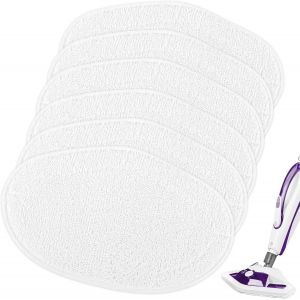 Kit de 6 Vadrouilles de Rechange Lavables 33x18cm, Serpilli&egrave;res Microfibres Lavables s pour Polti Vaporetto PAEU0332, Compatible avec Mod&egrave;les Smart, SV400, SV420, SV440, Vaporforce - Neuf