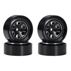 4 jantes de roue en m&eacute;tal Beadlock de 1,3 pouce pour pi&egrave;ces de voiture RC TRX4M 1/18,3 - Neuf