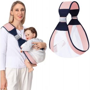 Kalanka-Porte-Bébé,Porte-Bébé Enveloppant,Écharpe Porte-Bébé Réglable,Écharpe De Portage,Porte-Bébé Respirant,Écharpe Nouveau-Né,Écharpe Bébé,Pour Porte-Bébé, Nouveau-Nés Et Tout-Petits Jusqu'à 18 Kg - Neuf