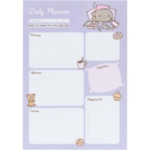 Eryi-- Bloc Notes A5 Pusheen, Planning Journalier | Daily Planner, To Do List, Papeterie De Bureau, Planificateur, Blocs Mémo, Fournitures Scolaires - Neuf