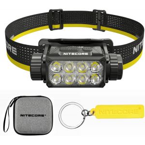 Jexnovashop-Hc75 Uhe 3000 Lumen Flood Spot Light E-Focus Lampe Frontale De Travail Rechargeable Usb-C, Noir - Neuf