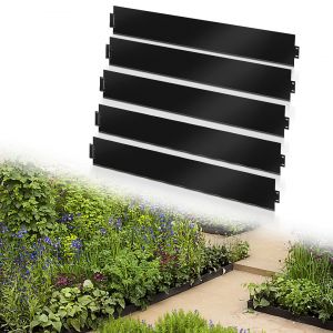 Cl&ocirc;ture De Pelouse Flexible Bordure De Jardin Bordure De Pelouse Bordure De Gazon Galvanis&eacute; M&eacute;tal 100x18cm 35m - Neuf