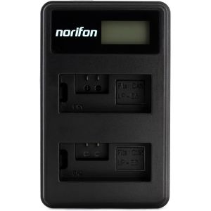 LP-E5 Double Canal LCD USB Chargeur pour Canon EOS 1000D, EOS 450D, EOS 500D, EOS Kiss F, EOS Kiss X2, EOS Kiss X3, EOS Rebel T1i, EOS Rebel XS, EOS Rebel Xsi et Plus - Neuf