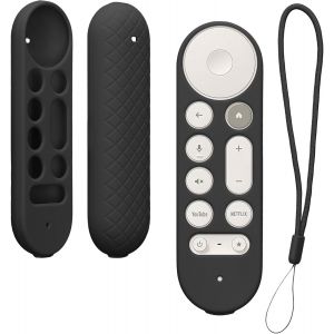 &Eacute;tui Compatible Avec Google Tv Streamer 4K Coque - Coque T&eacute;l&eacute;commande Tv En Silicone - Noir[TEL9120251] - Neuf