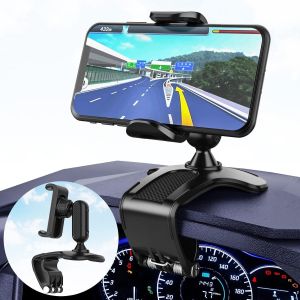 JGD-Support de T&eacute;l&eacute;phone Voiture Rotation &agrave; 360 degr&eacute;s, Tableau de Bord Socles t&eacute;l&eacute;phone Portable Automobile Car Phone Mount pour GPS et Les Smartphones de 4 &agrave; 7 Pouces - Neuf
