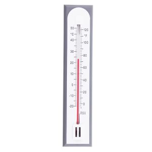 Thermometre Interieur précis pour une utilisation comme Thermometre Interieur Maison, au bureau, dans le jardin ou dans la serre - Facile à fixer au mur (gris) - Neuf