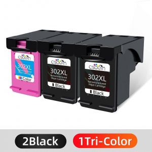 QSYRAINBOW reconditionne 302XL Remplacement pour HP 302 HP302 XL Cartouche d'encre pour imprimante Deskjet 1110 1111 1112 2130 2131 - Neuf