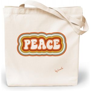 ERSHI-Tote Bag Femme - Sac Cabas Femme Original - Tote Bag Coton 100% Grand Tote Bag 35 x 42 x 8 cm - Sac Fourre Tout Femme en Toi[3 - Neuf