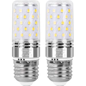 Kal-Lot De 2 Ampoules Led E27 9w (Équivalent Incandescence 80w) 360° Angle Ampoule E27 Led Mais, Lumière Du Jour 5000k, 950 Lumens, Ampoules Led Culot Edison À Vis E27 Non-Dimmable - Neuf