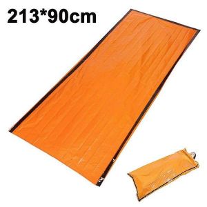 Sac De Couchage D'urgence Thermique - Tente De Survie Imperm&eacute;able Et Couverture Compacte Pour La S&eacute;curit&eacute; Et La Signalisation En Ext&eacute;rieur - L&eacute;ger Et Polyvalent - Neuf